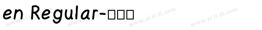 en Regular字体转换